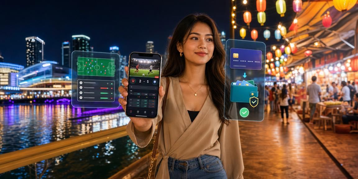 Pemain kasino di Johor menggunakan aplikasi v15 untuk baccarat langsung